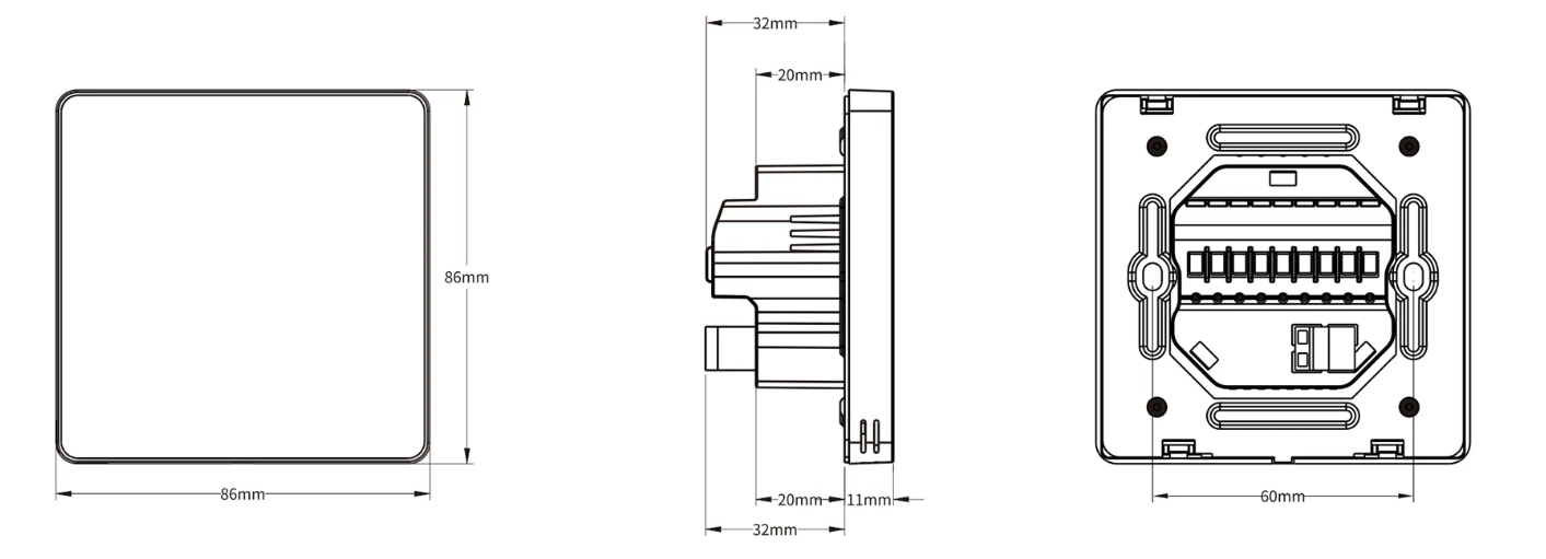 габарити пульту XE73-24/HC1
